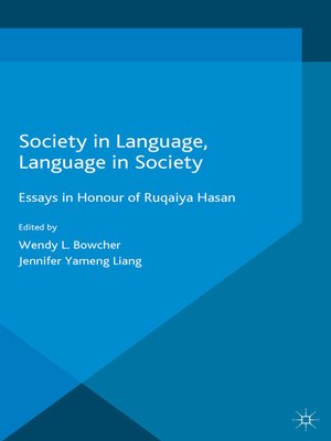 cover image of Society in Language, Language in Society